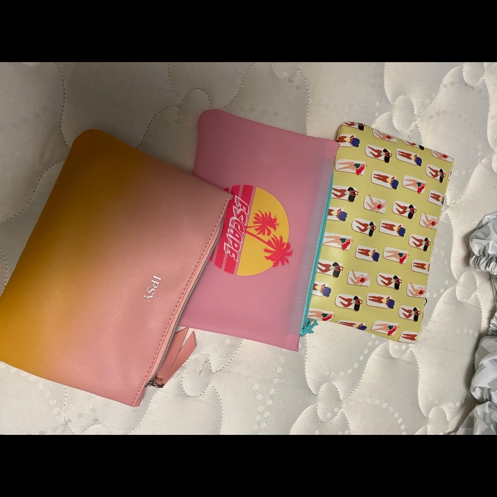 Cute makeup bags from Ipsy!